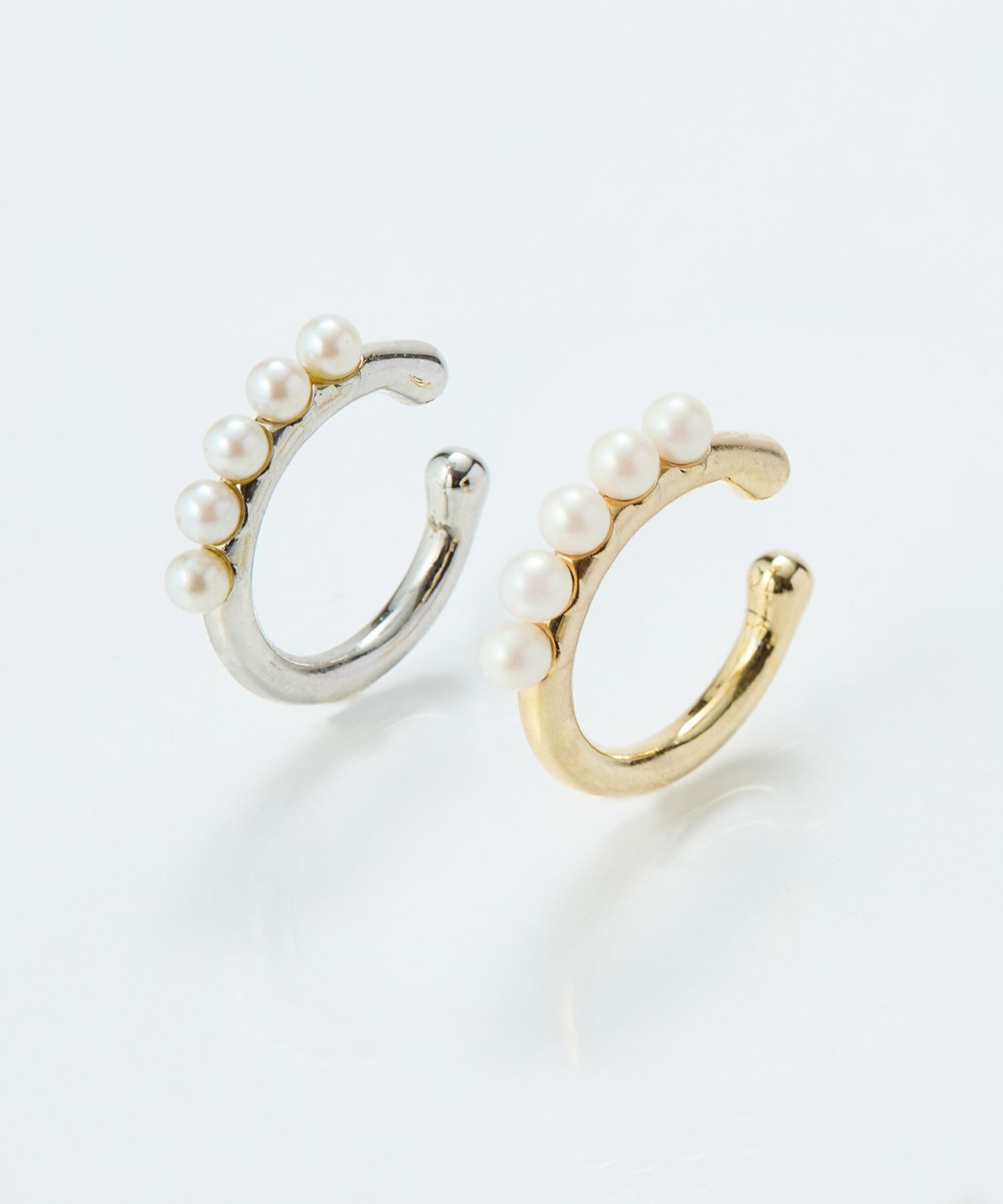 Phoebe「【金属アレルギー対応】パールフローイヤーカフ　ゴールド/ニッケルフリー」|イヤーカフ|