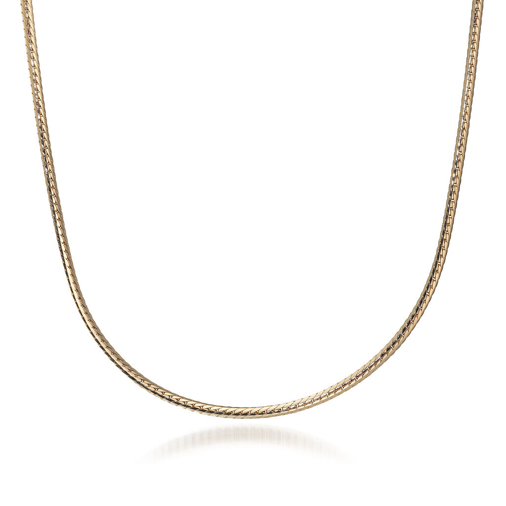 STAR JEWELRY「HERRINGBONE」|ネックレス|イエローゴールド