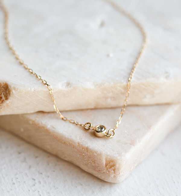  「ダイヤモンド 0.05ct ブレスレット | K10YG」|ブレスレット・バングル|