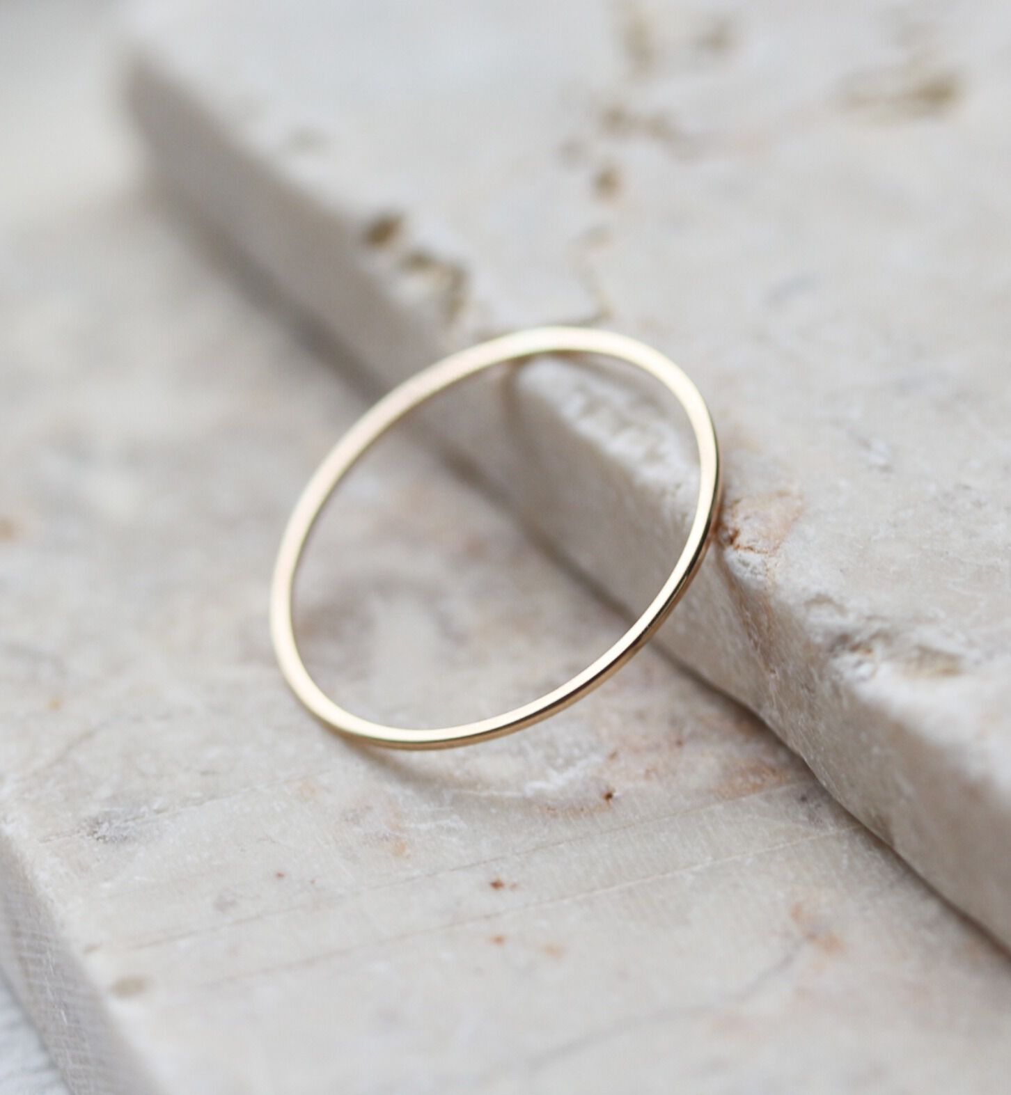  「ゴールド スキニー リング | K10YG」|リング|K10 イエローゴールド