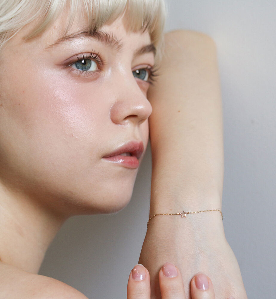  「ゴールド スター ブレスレット | K10YG」|ブレスレット・バングル|