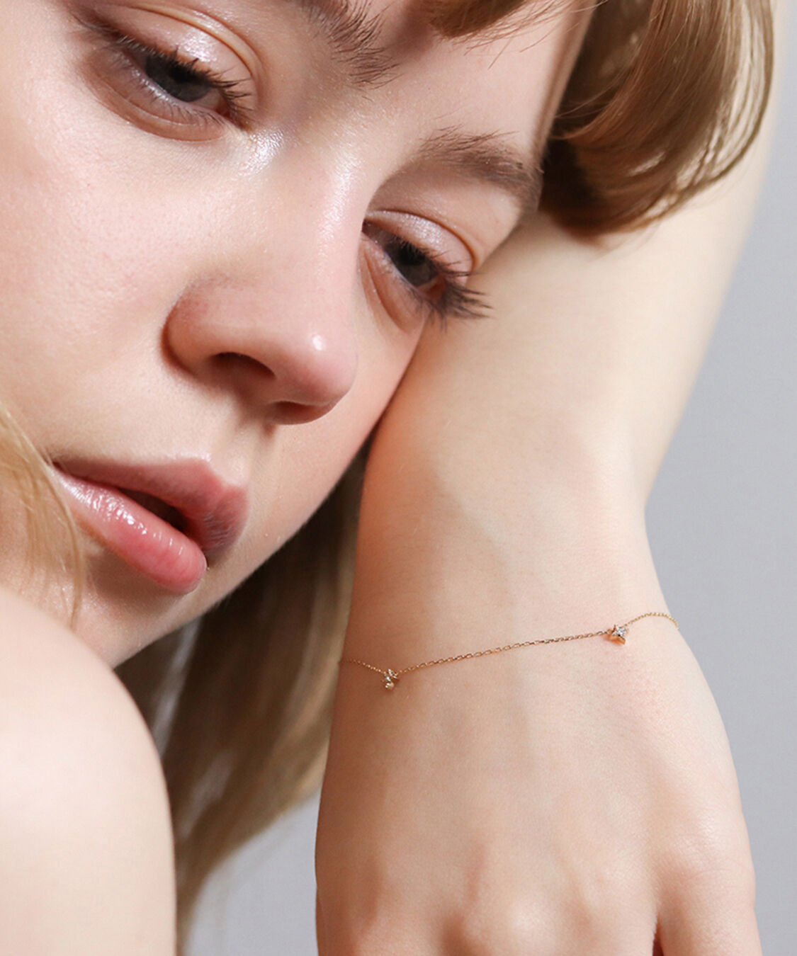  「ダイヤモンド スター ブレスレット | K10YG」|ブレスレット・バングル|