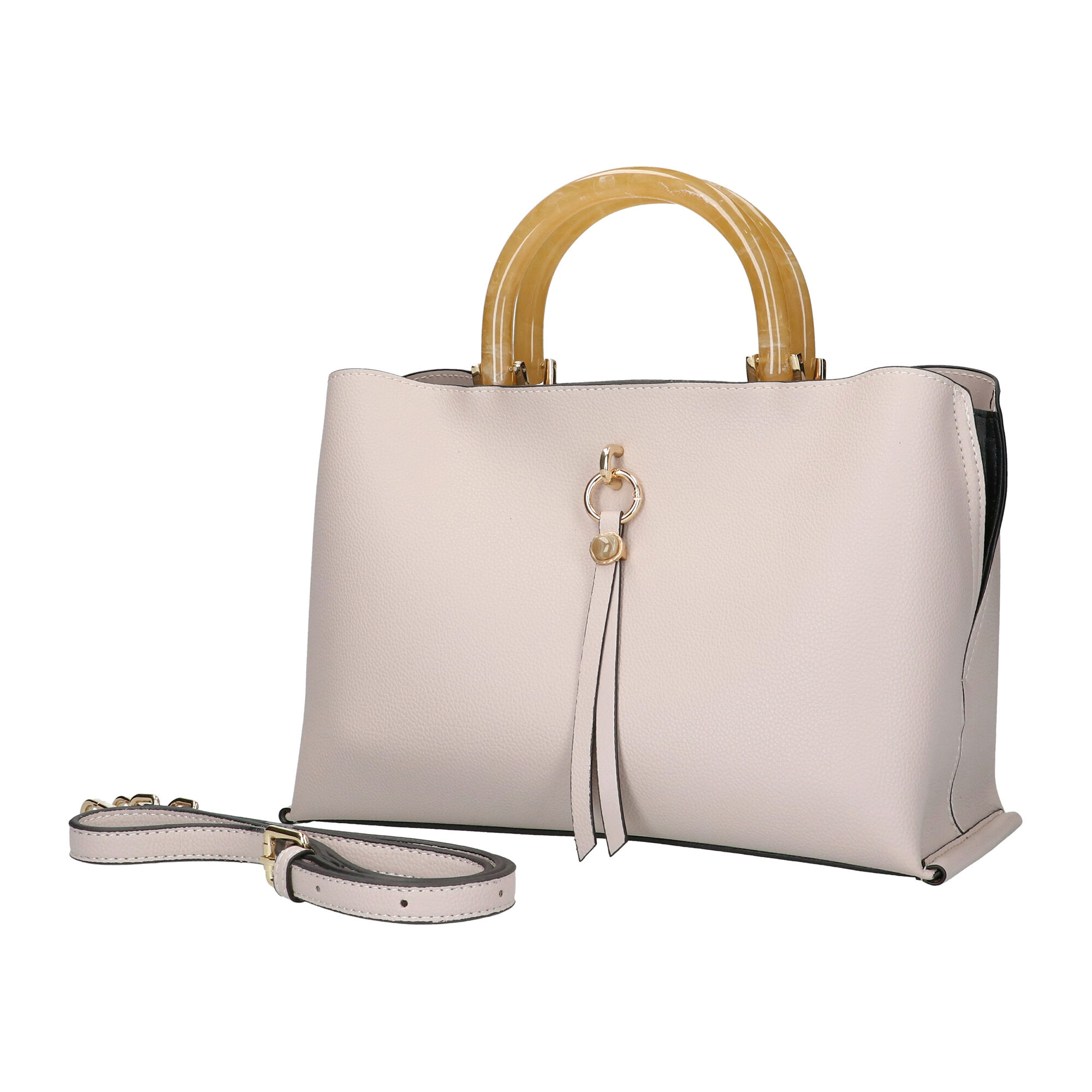  「３ポケット２ＷＡＹバッグ／ＥＳＭＥＲＡＬＤＯ　ｈａｐｐｉｎｅｓｓ」|ショルダー・メッセンジャー|ベージュ