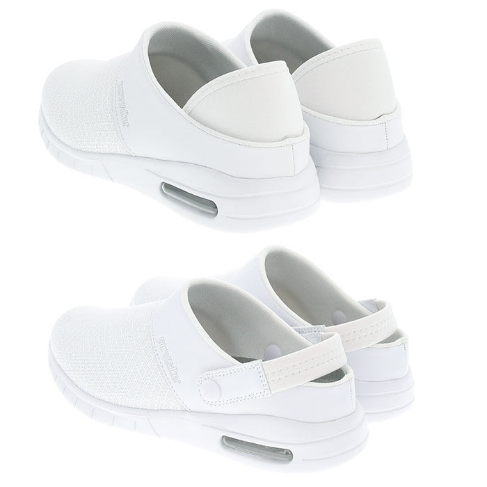 BACKYARD FAMILY「ナースシューズ ピュアウォーカー 通販 疲れにくい ナースサンダル 静音 白 ホワイト 疲れない」|スリッポン|