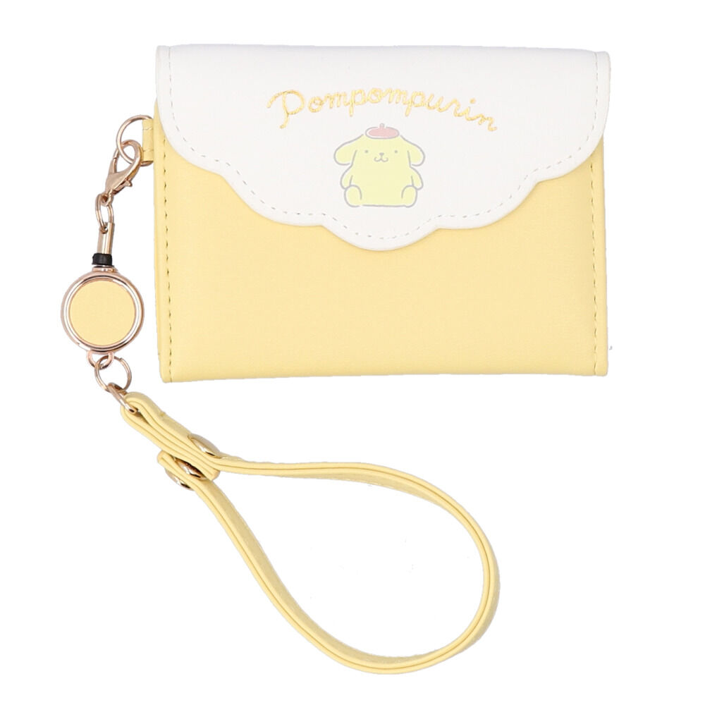 BACKYARD FAMILY「パスケース サンリオ 通販 リール付きパスケース 定期入れ パスポーチ 定期券入れ ICカード」|定期入れ|イエロー1