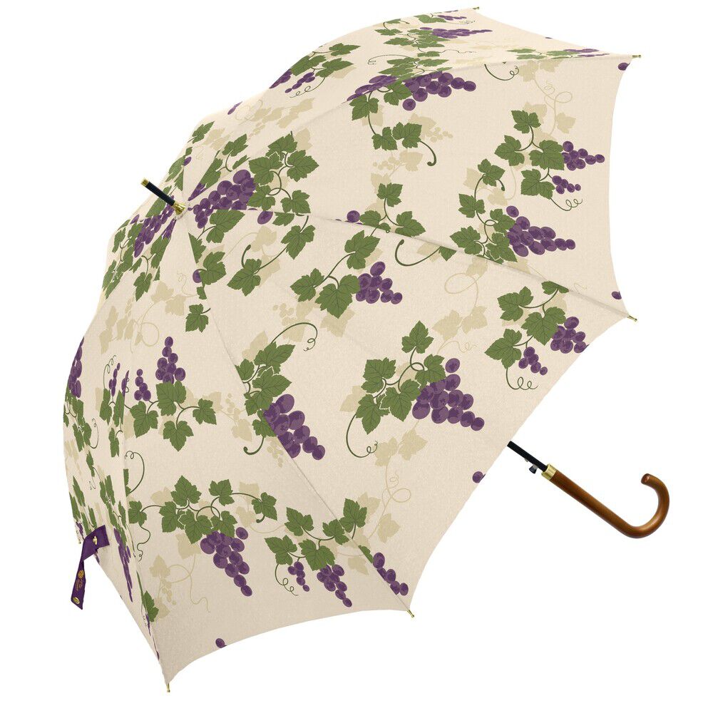 BACKYARD FAMILY「傘 レディース ジャンプ 通販 長傘 ジャンプ傘 60cm 8本骨 グラスファイバー 雨傘 かさ」|傘|ホワイト3