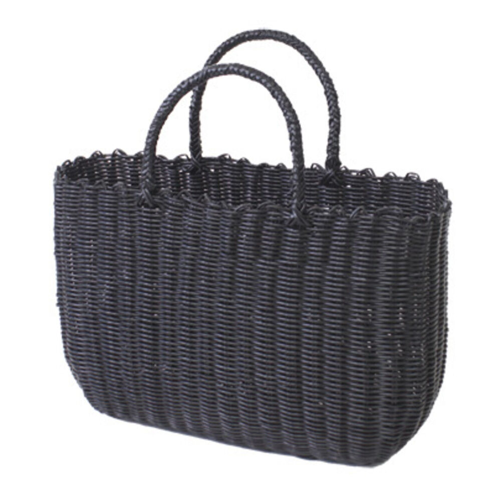 BACKYARD FAMILY「かごバッグ カゴバッグ レジャーバッグ 大容量 通販 ランチバッグ ランチバック レジャーバック」|かごバッグ|ブラック1