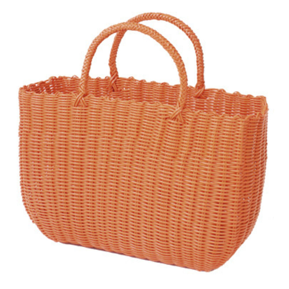 BACKYARD FAMILY「かごバッグ カゴバッグ レジャーバッグ 大容量 通販 ランチバッグ ランチバック レジャーバック」|かごバッグ|オレンジ1