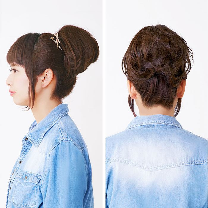 BACKYARD FAMILY「プリシラ 部分 ウィッグ prisila 通販 部分ウィッグ ポイントウィッグ お団子 かぶせる」|ヘアスタイリング|