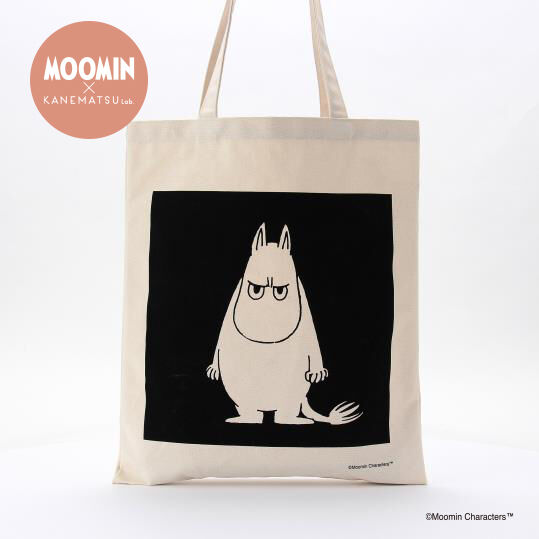 銀座かねまつ「S7MOOMIN-1OTHIVRBLK 【ムーミンコラボ】エコトートバッグ」|トートバッグ|ｱｲﾎﾞﾘｰ&times;ﾌﾞﾗｯｸ
