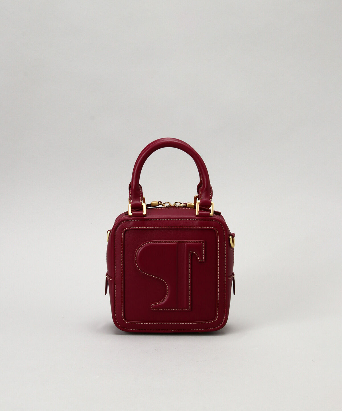 Samantha Thavasa「Pomme d&rsquo;espoir サック ア ラ モード ミニハンドバッグ」|トートバッグ|ﾚｯﾄﾞﾊﾟｰﾌﾟﾙ