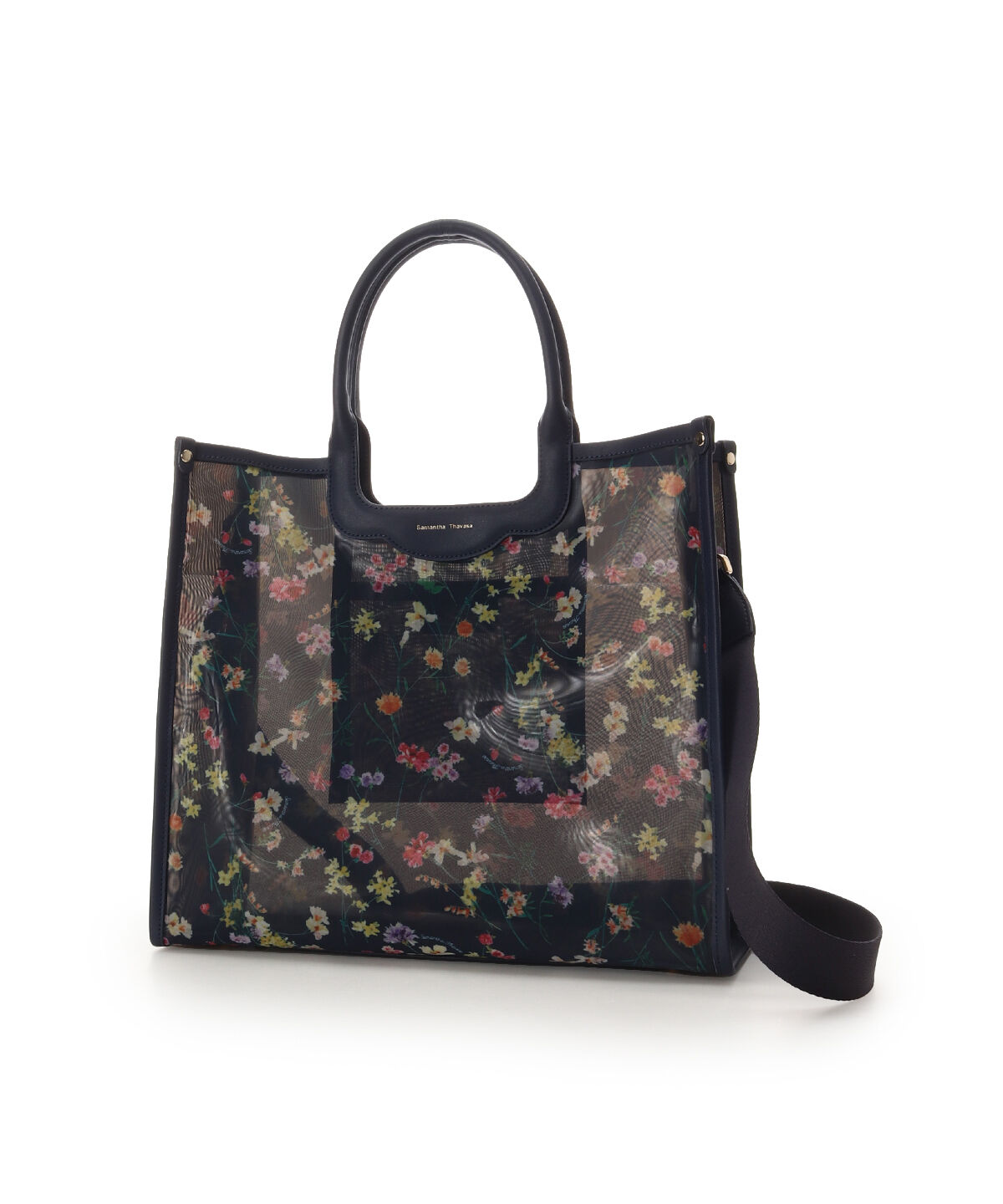 Samantha Thavasa「フラワーモチーフチュール トートバッグ」|トートバッグ|