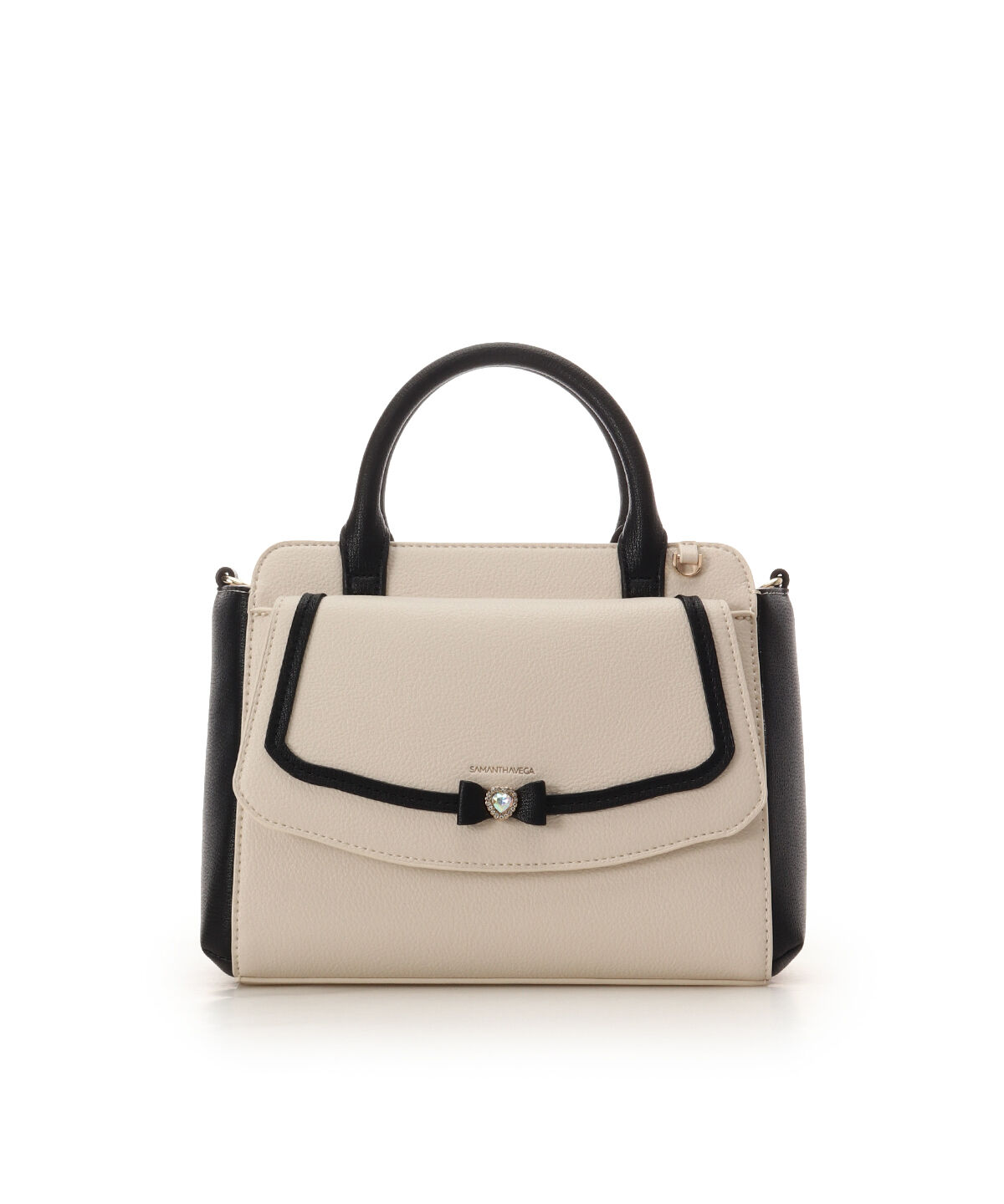 Samantha Vega「プチリボンハンドバッグ」|ハンドバッグ|ベージュ