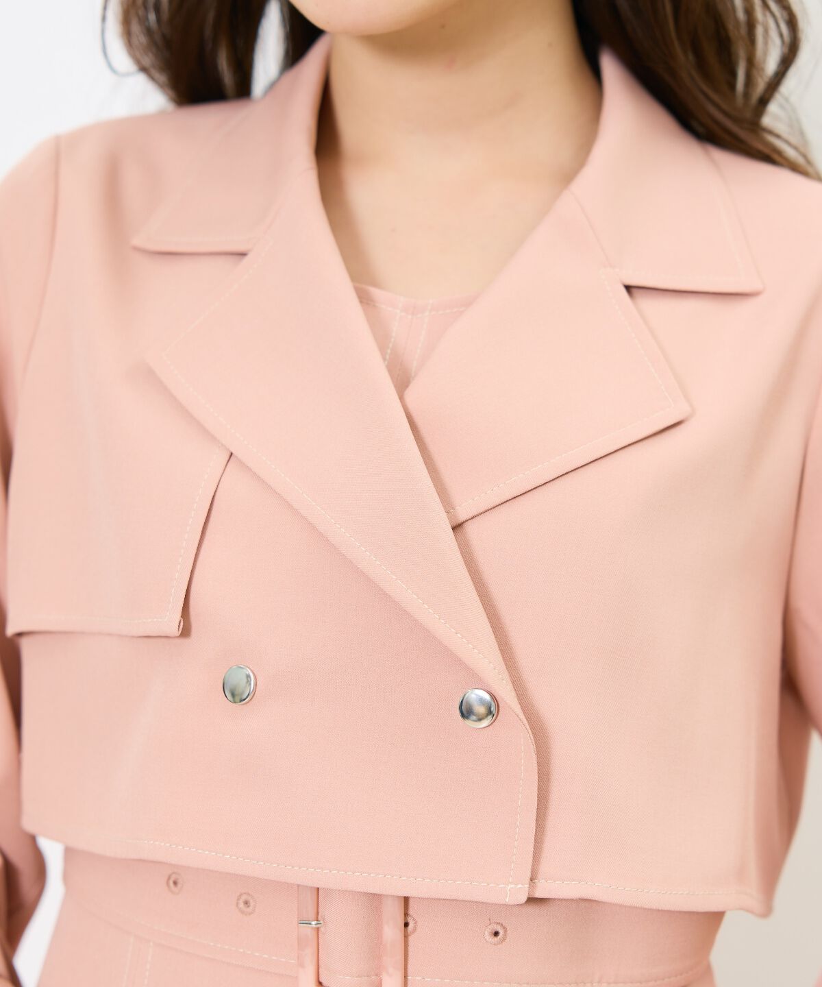 アンドクチュール「トレンチライクアンサンブルワンピース」|ワンピース|