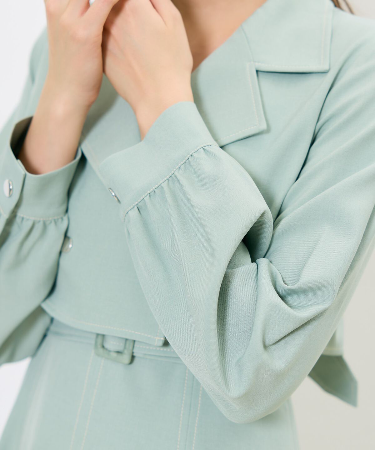 アンドクチュール「トレンチライクアンサンブルワンピース」|ワンピース|