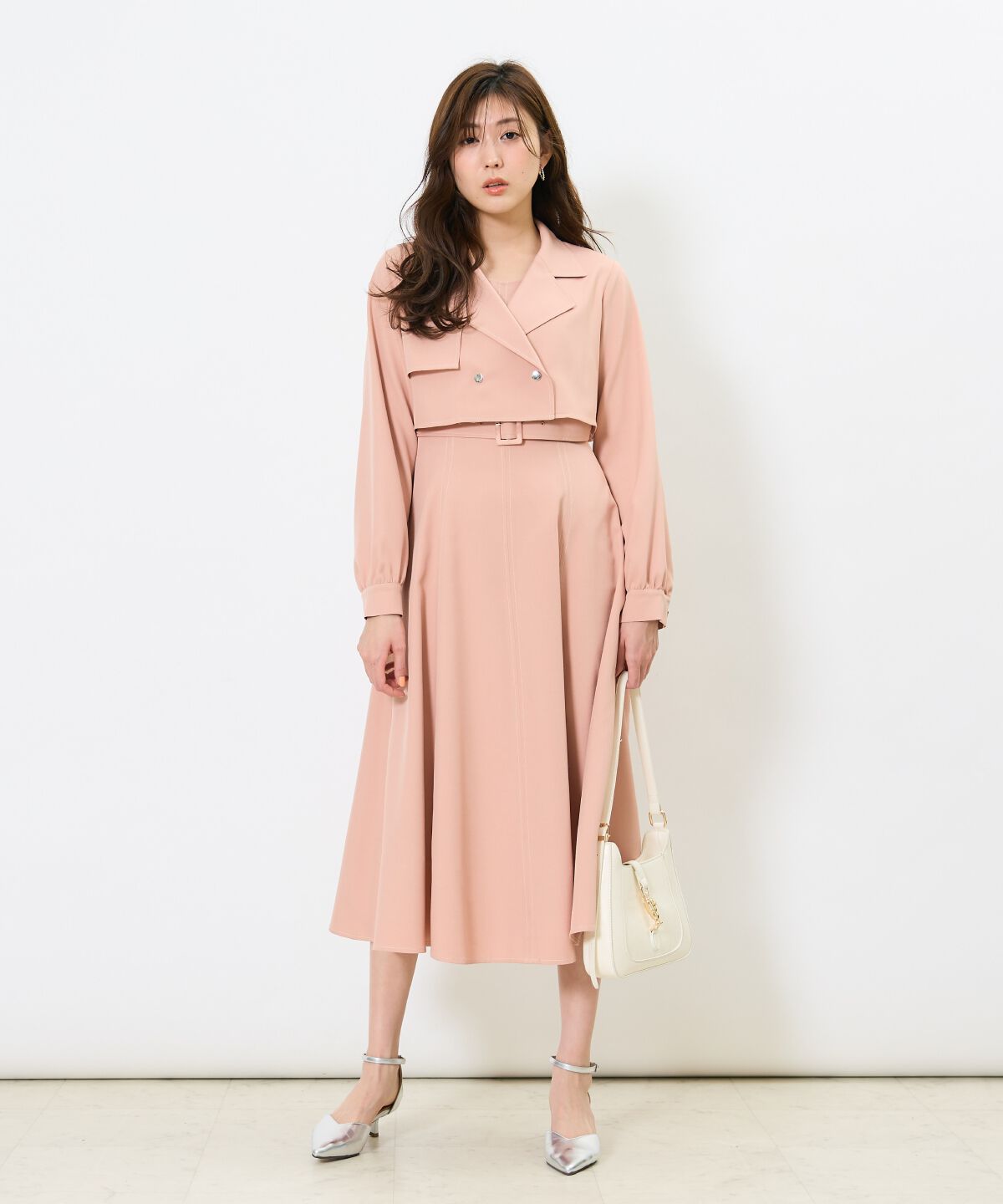 アンドクチュール「トレンチライクアンサンブルワンピース」|ワンピース|