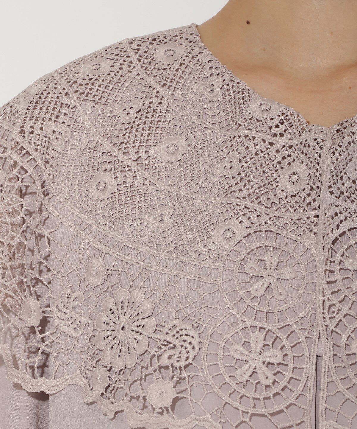 アンドクチュール「レースカラーブラウス」|シャツ・ブラウス|