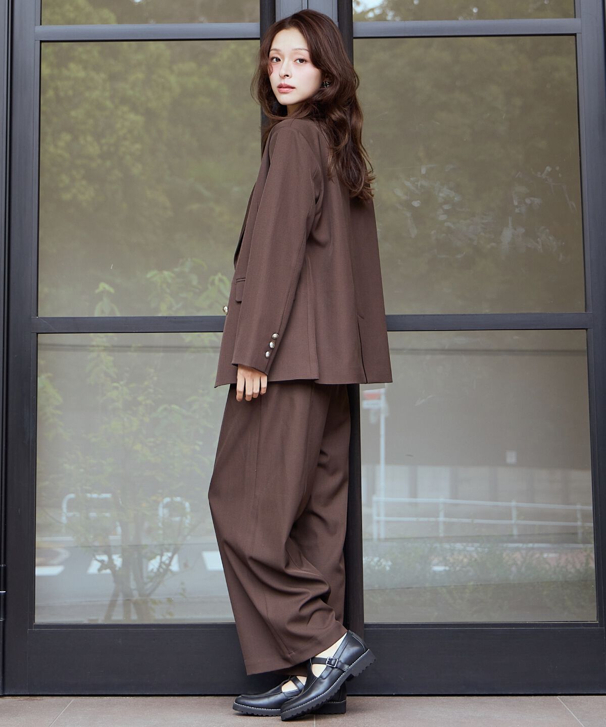 アンドクチュール「ウエストリブワイドパンツ」|その他|