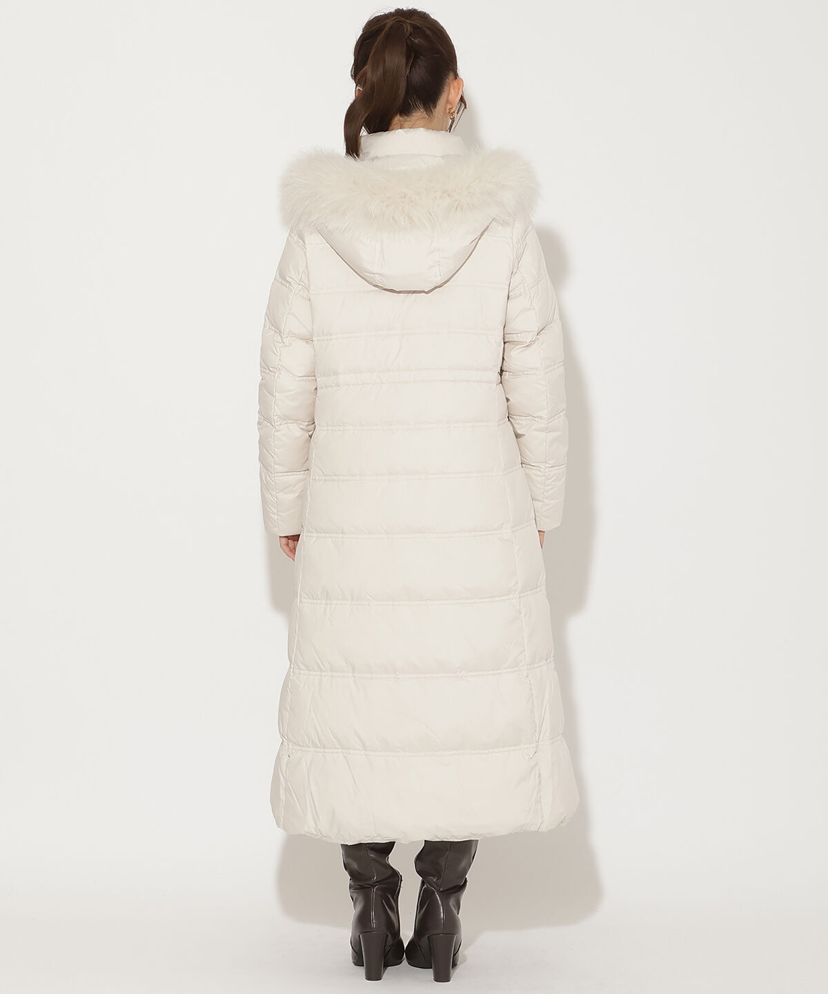 アンドクチュール「FOXファー付きスーパーロングダウン」|ダウン|