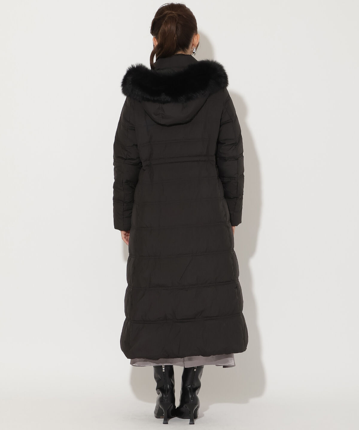 アンドクチュール「FOXファー付きスーパーロングダウン」|ダウン|