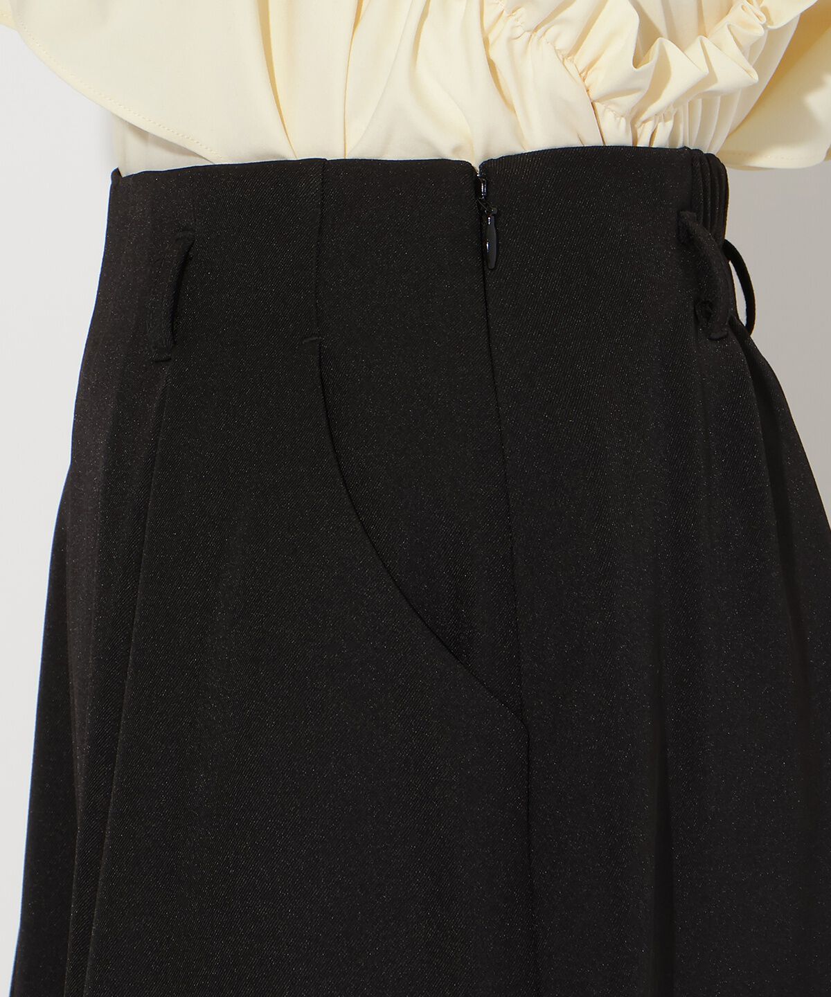 アンドクチュール「ベルト付きタックワイドパンツ」|その他|