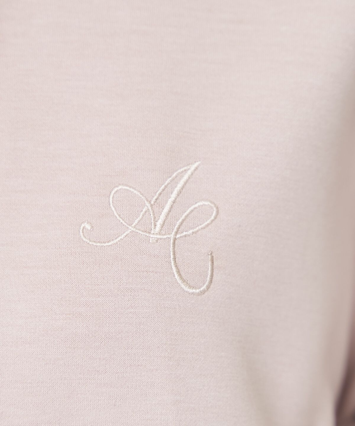 アンドクチュール「ロゴ刺繍ZIPパーカー」|パーカー|