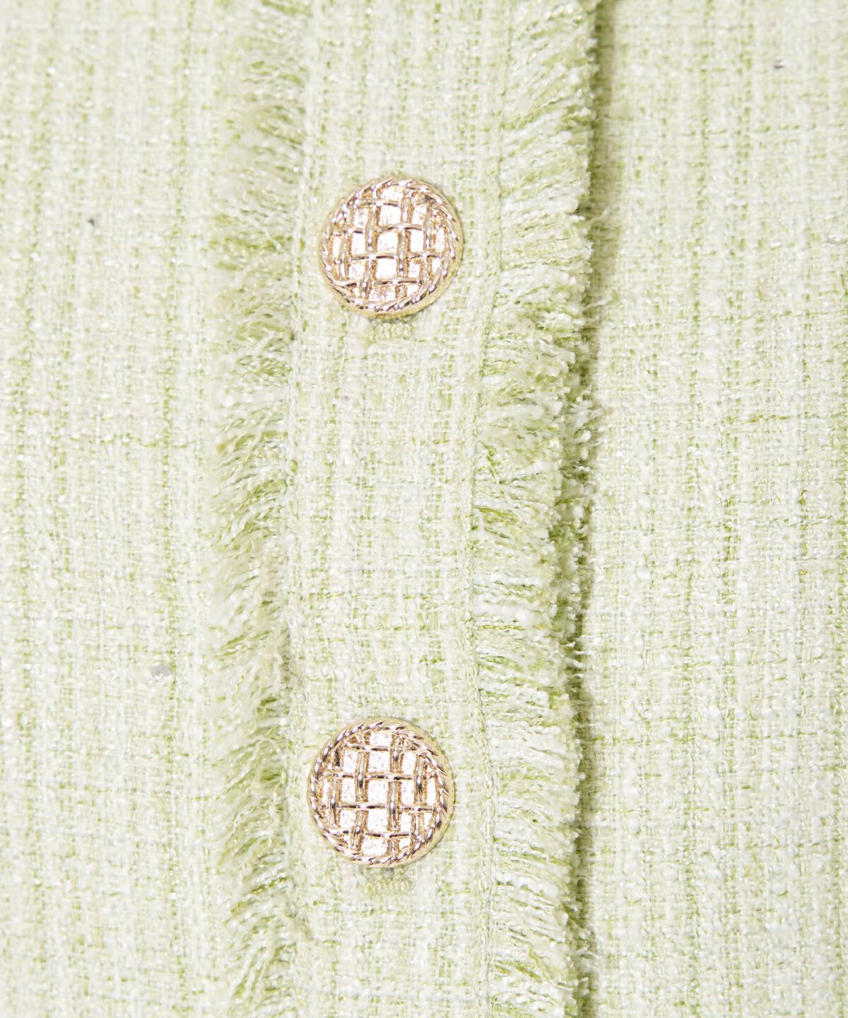 アンドクチュール「ツイードジャケット」|ノーカラージャケット|