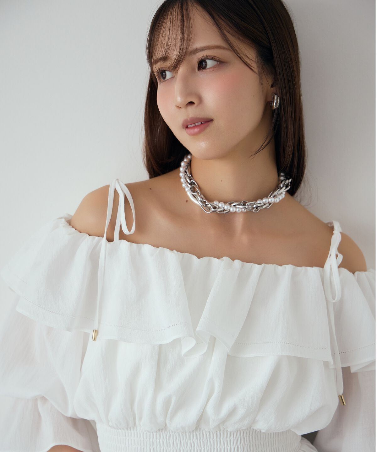 アンドクチュール「オフショルフリルブラウス」|シャツ・ブラウス|