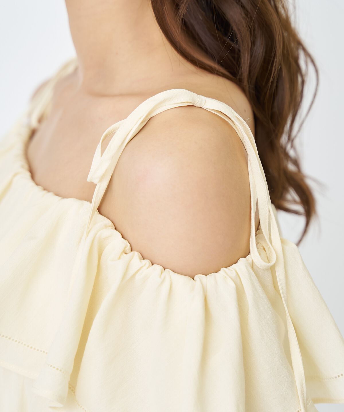 アンドクチュール「オフショルフリルブラウス」|シャツ・ブラウス|