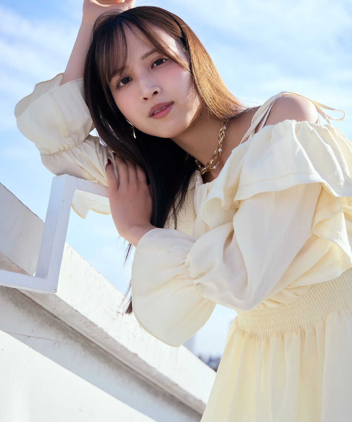 アンドクチュール「オフショルフリルブラウス」|シャツ・ブラウス|