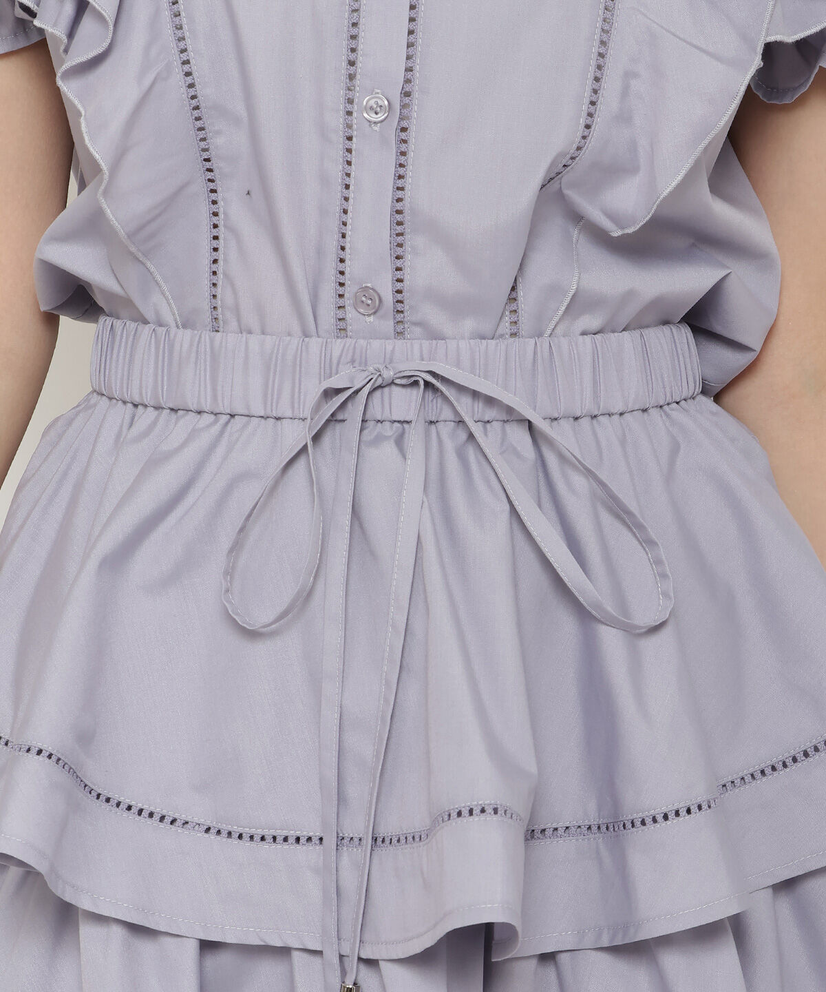 REDYAZEL「コットンフリルミニスカート」|フレア|