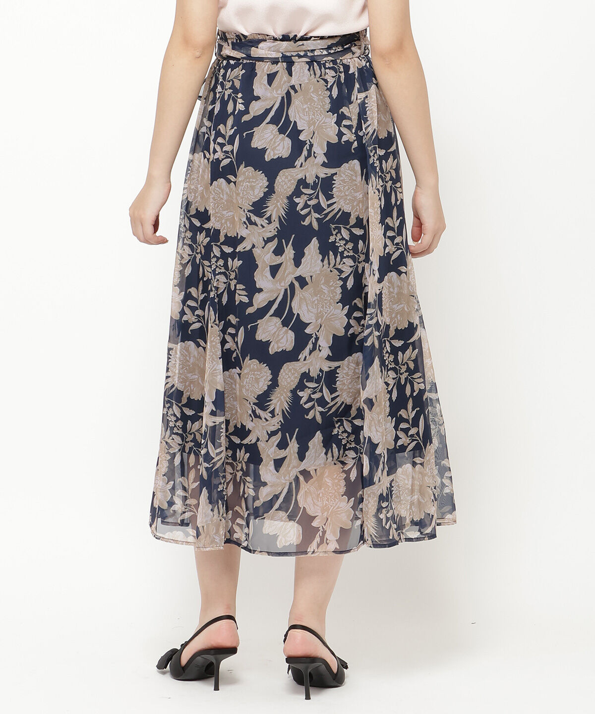 REDYAZEL「フラワープリントスカート」|フレア|