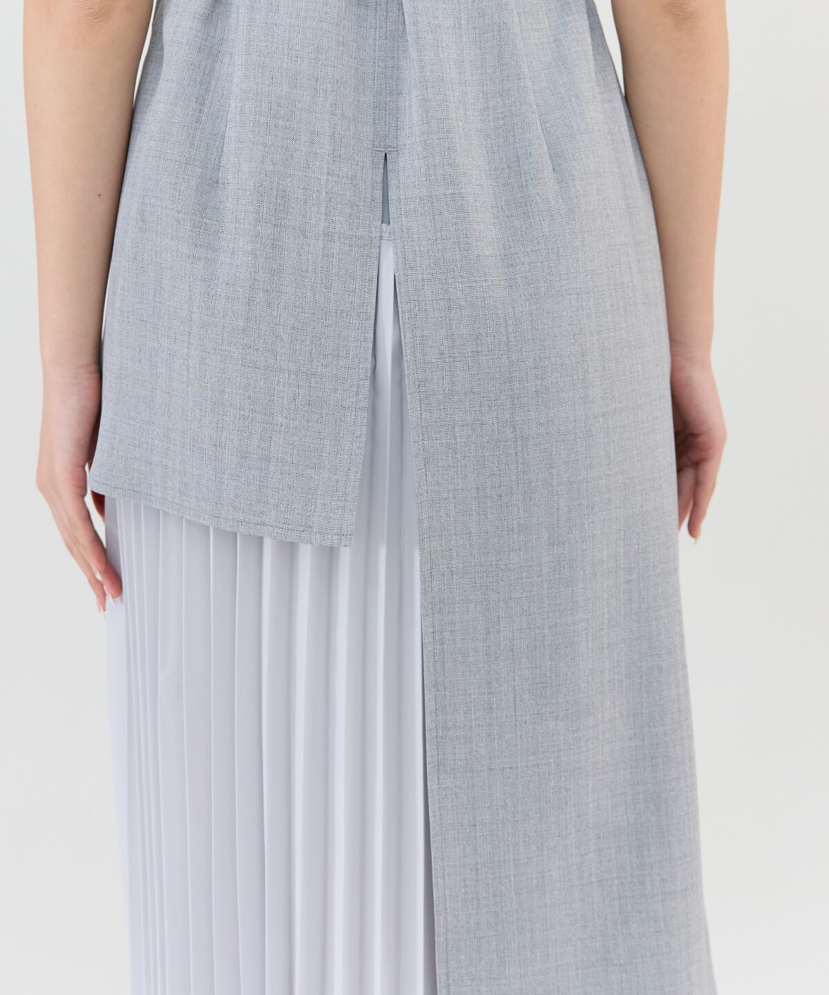 REDYAZEL「ノースリーブサイドプリーツワンピース」|ワンピース|