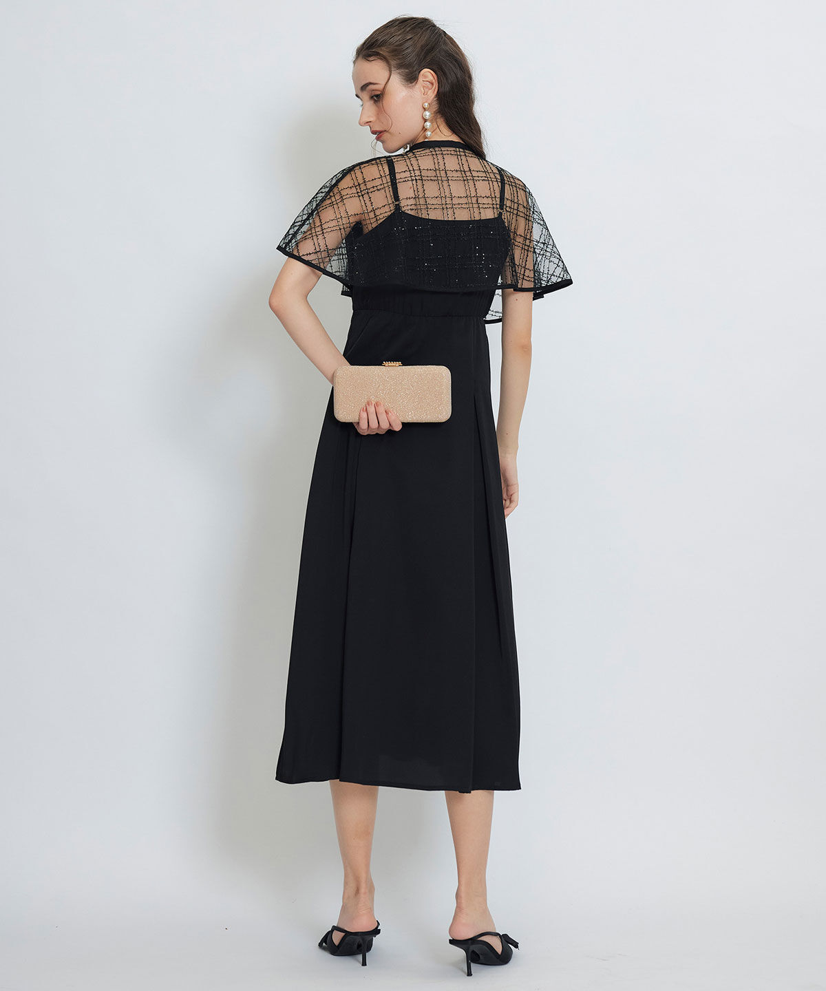 REDYAZEL「グリッター2WAYクラッチバッグ」|ショルダー・メッセンジャー|