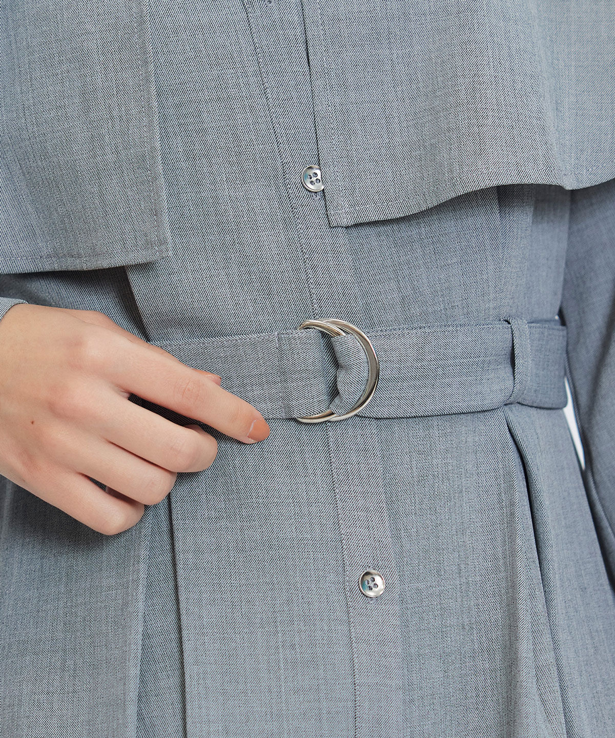 REDYAZEL「ケープライクロングフレアワンピース」|ワンピース|