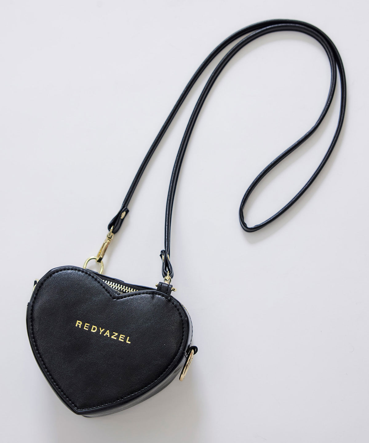 REDYAZEL「Love Me Heart モチーフ2WAYミニショルダーバッグ」|ショルダー・メッセンジャー|ブラック