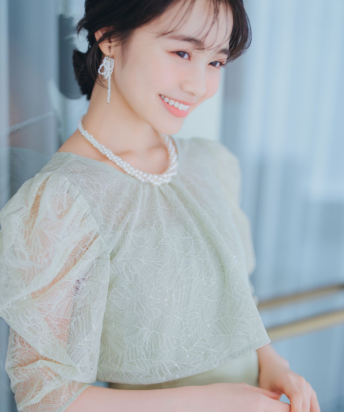 WILLSELECTION「スパンコールレースブラウス&times;マーメイドワンピース」|ドレス|