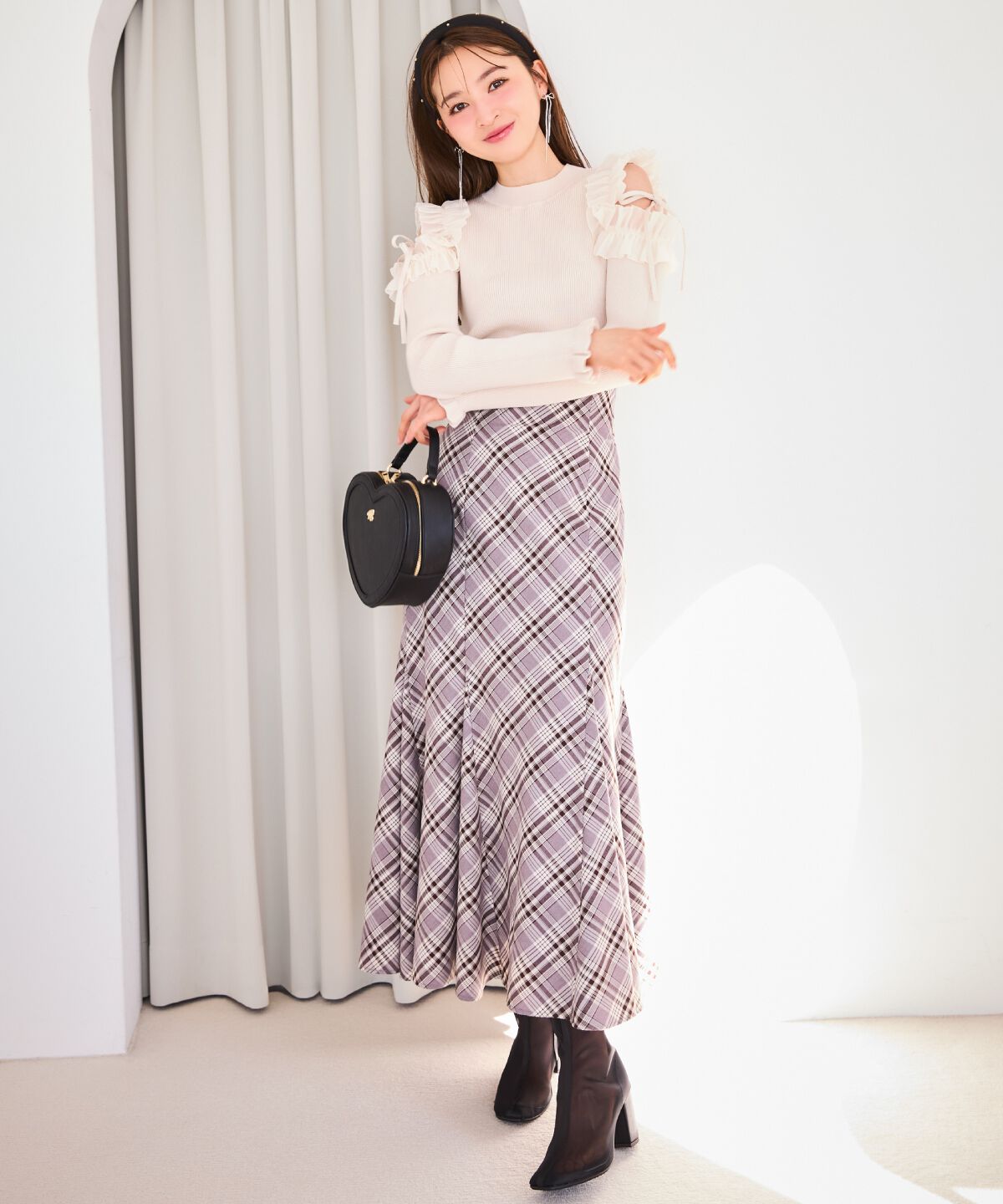 WILLSELECTION「ハイウエストマーメイドスカート」|フレア|