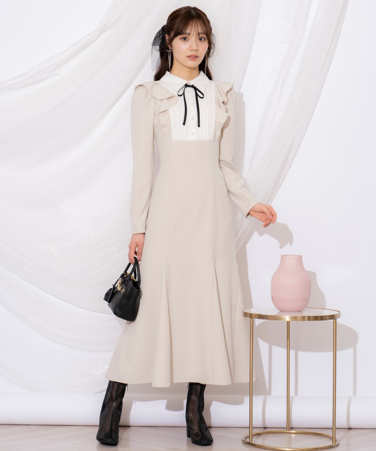 WILLSELECTION「配色ヨークマーメイドワンピース」|ワンピース|