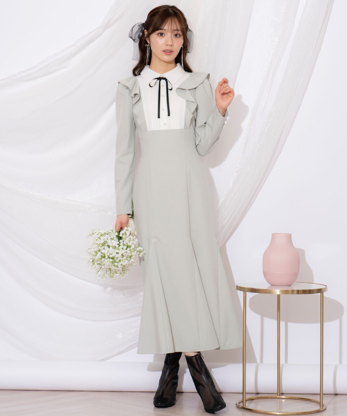 WILLSELECTION「配色ヨークマーメイドワンピース」|ワンピース|