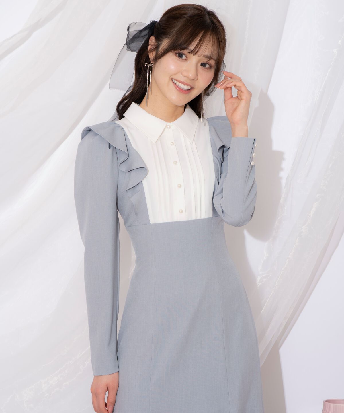 WILLSELECTION「配色ヨークマーメイドワンピース」|ワンピース|