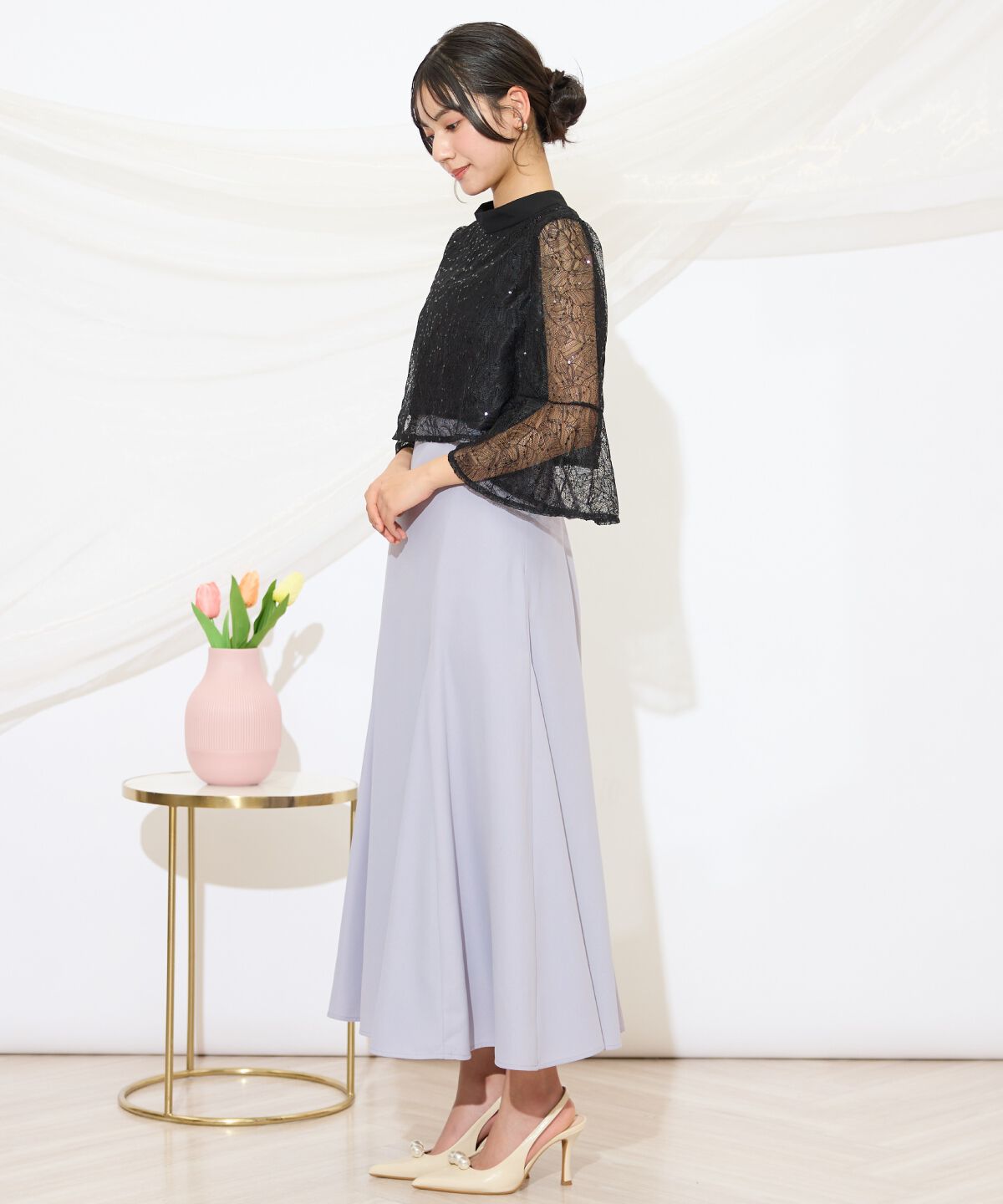 WILLSELECTION「バックレースアップワンピース」|ドレス|