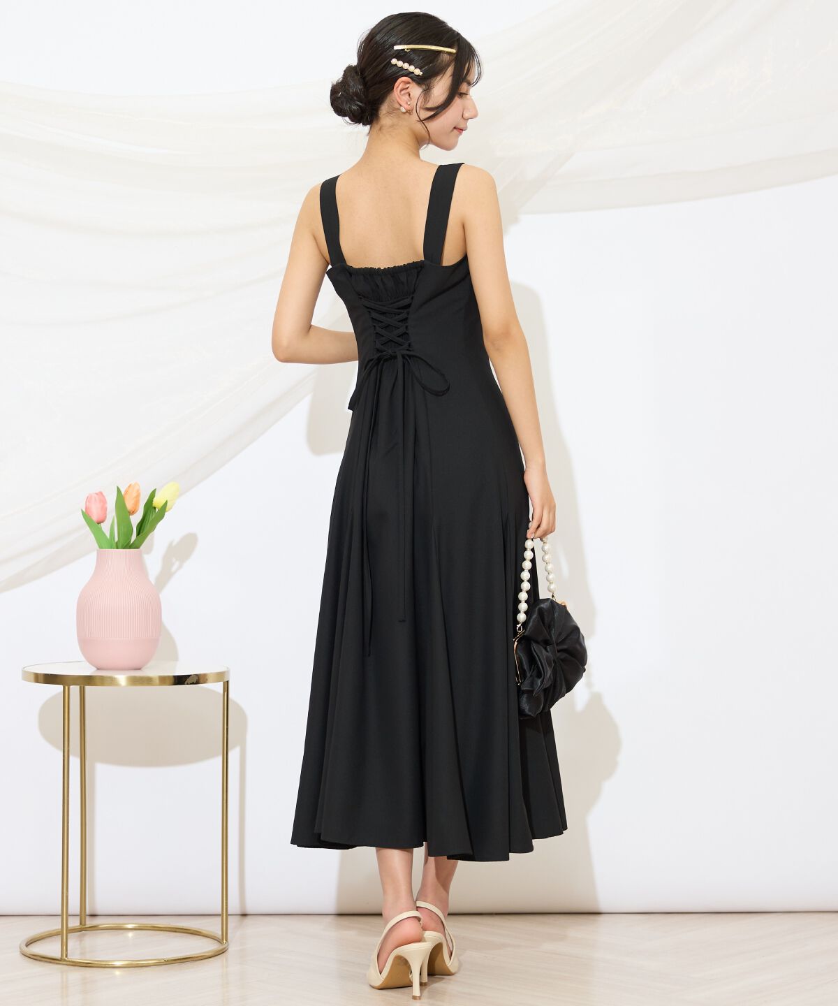 WILLSELECTION「バックレースアップワンピース」|ドレス|