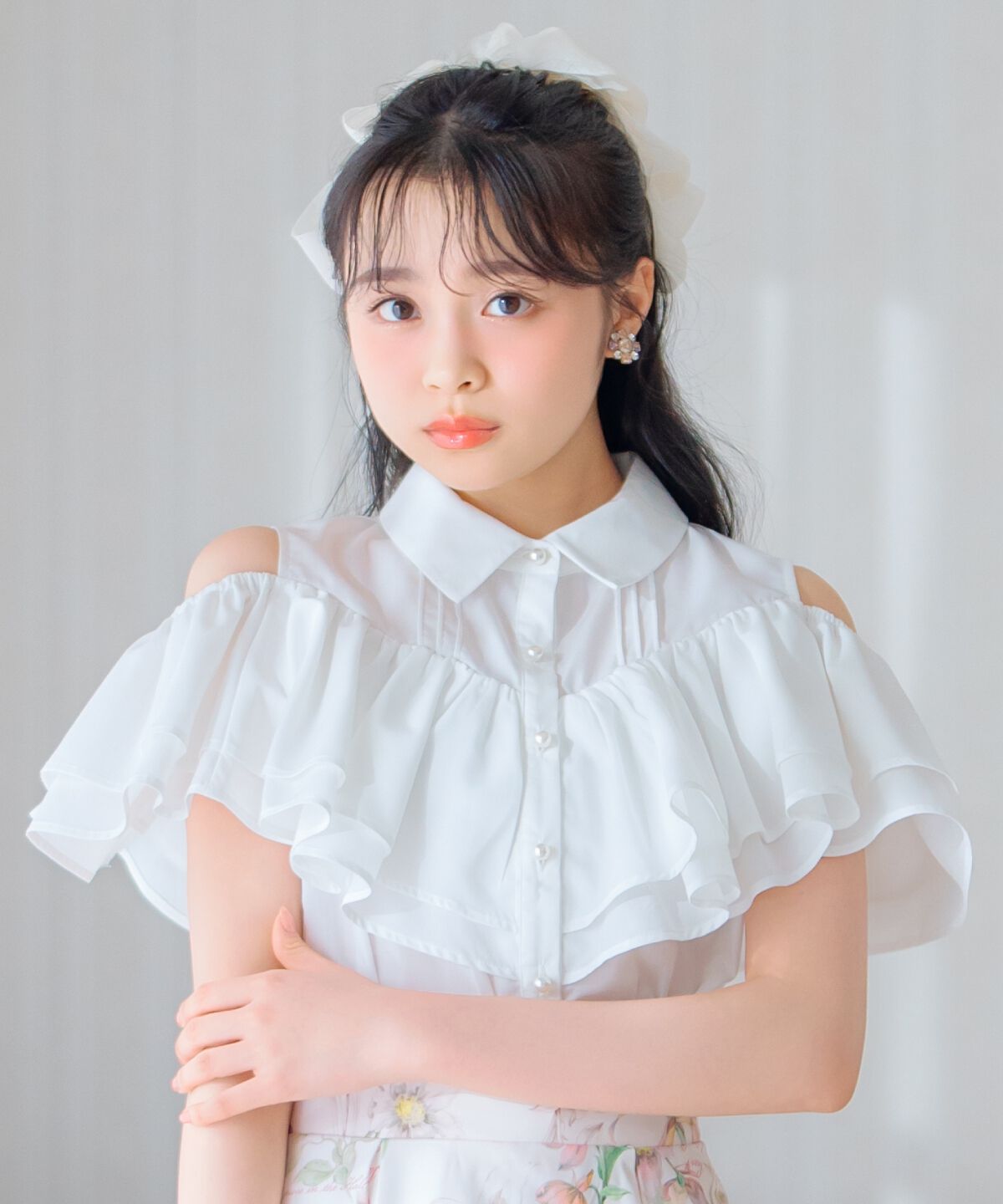 WILLSELECTION「2wayショルダーフリルブラウス」|シャツ・ブラウス|