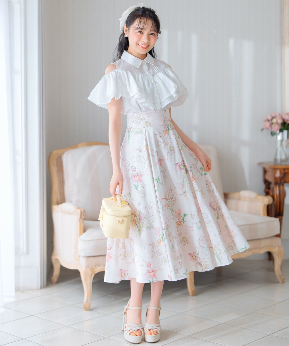 WILLSELECTION「2wayショルダーフリルブラウス」|シャツ・ブラウス|