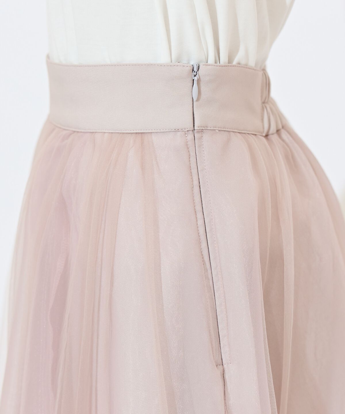 WILLSELECTION「ニュアンスカラーチュールティアードスカート」|フレア|