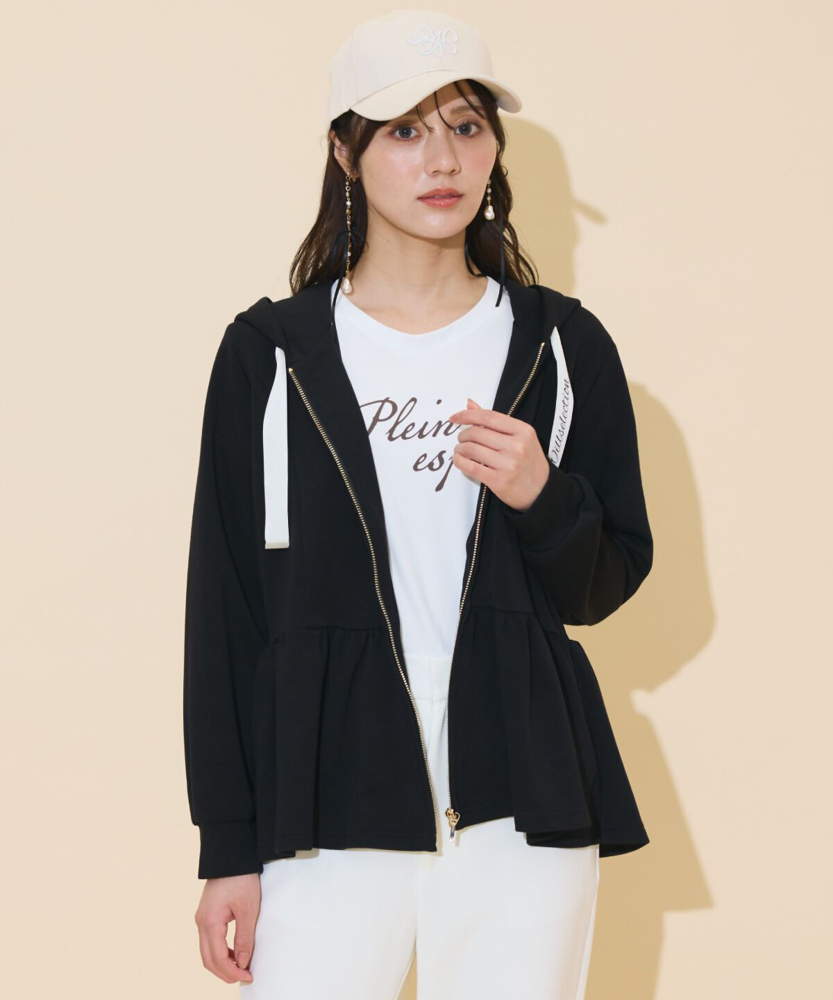 WILLSELECTION「ペプラムパーカー」|パーカー|