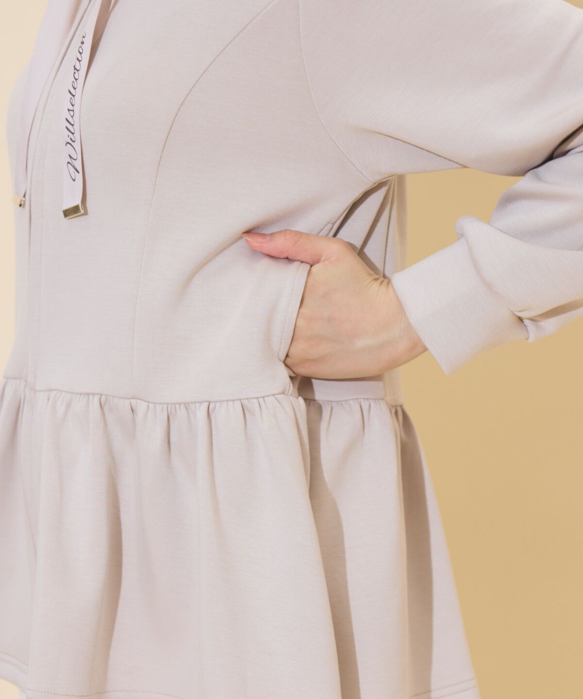 WILLSELECTION「ペプラムパーカー」|パーカー|