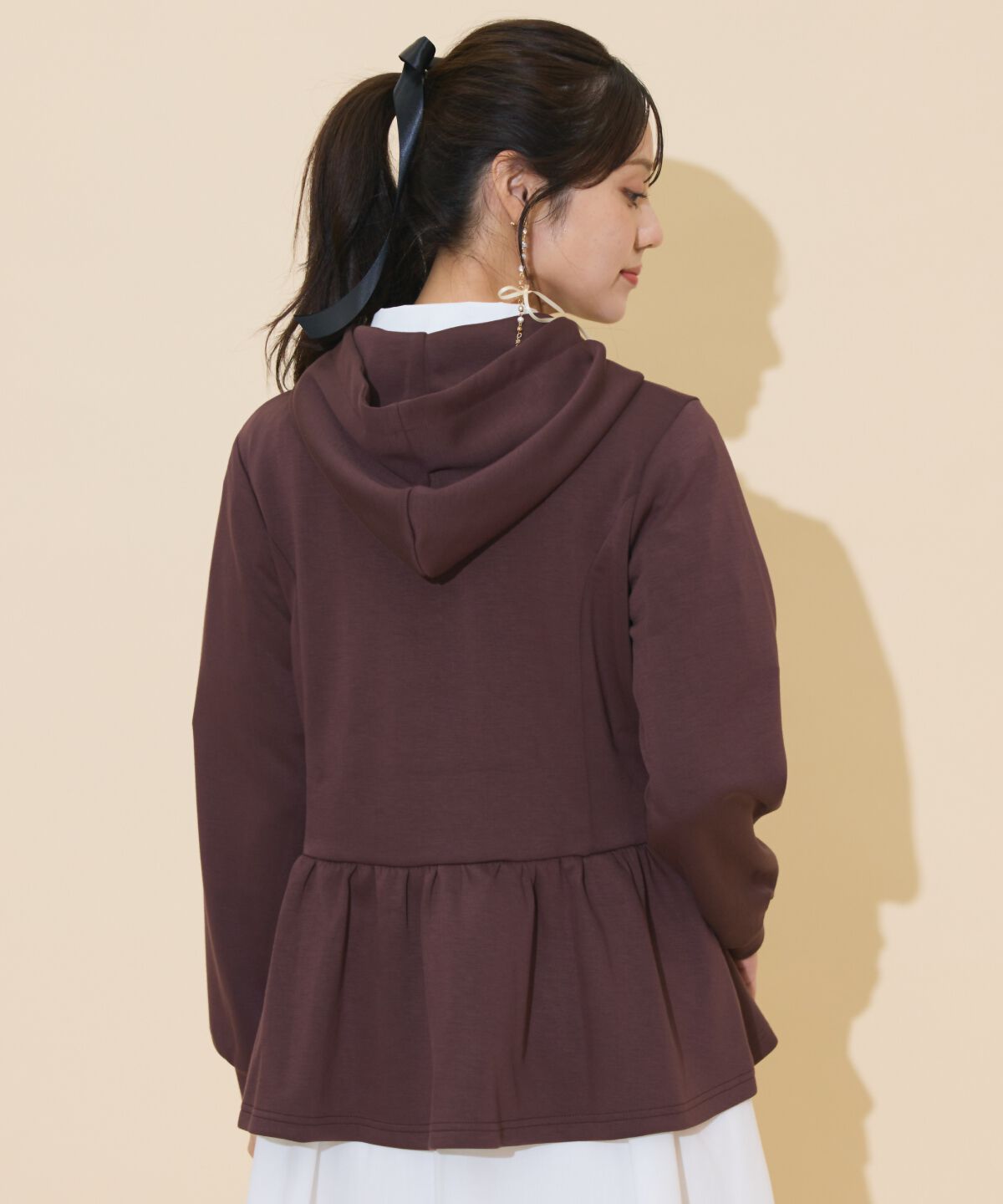 WILLSELECTION「ペプラムパーカー」|パーカー|