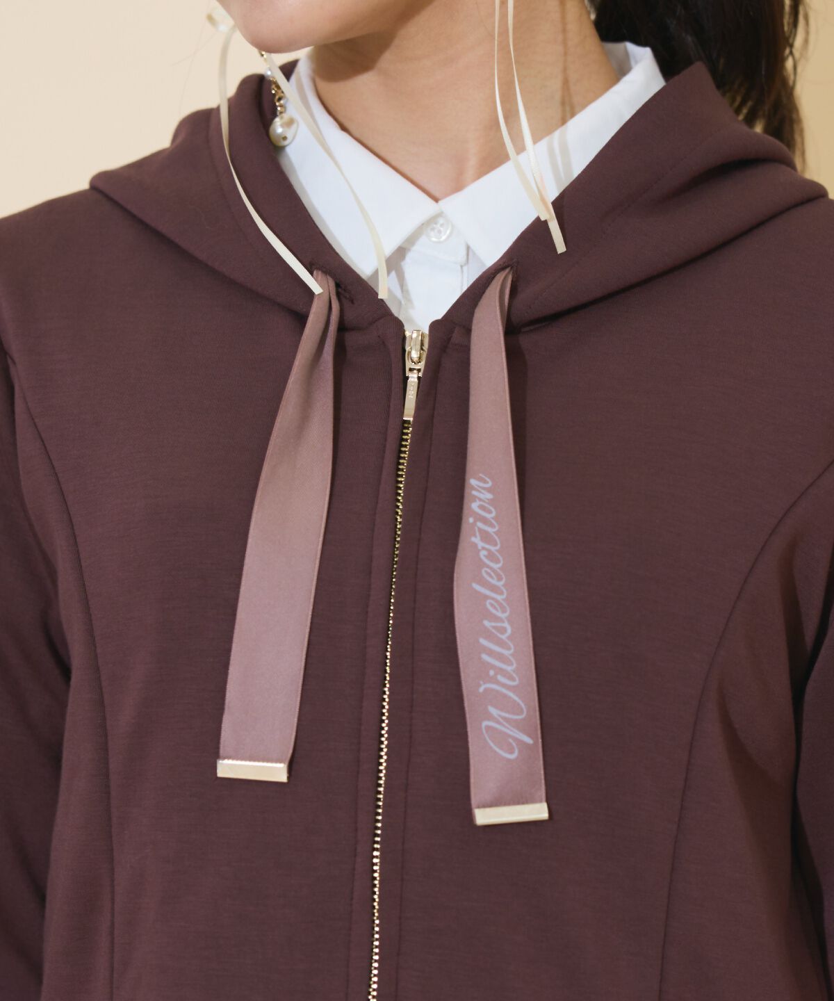 WILLSELECTION「ペプラムパーカー」|パーカー|